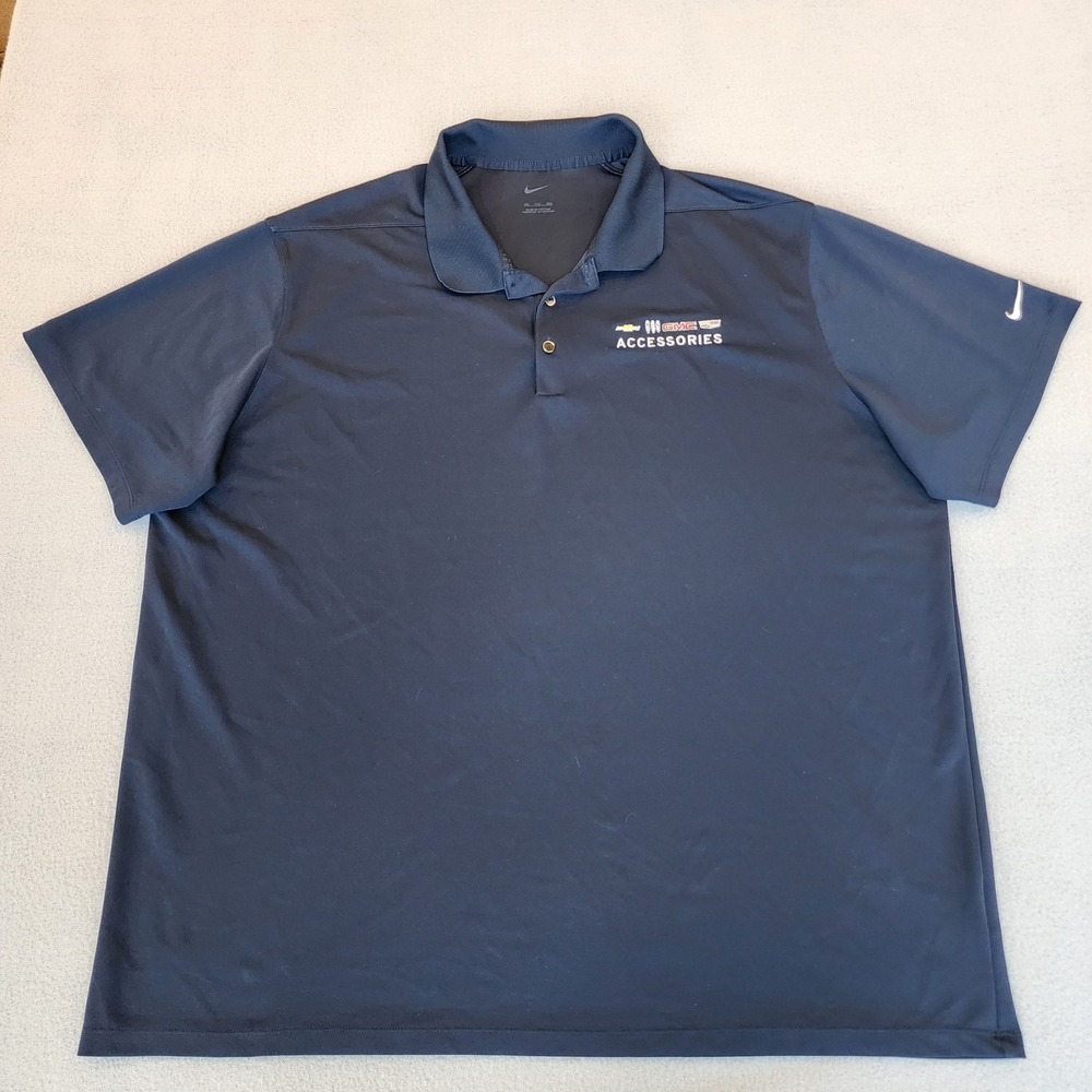 Nike Mens 3XL Navy Blue GMC Accessories Short Sleeve Performance Golf Polo Shirt